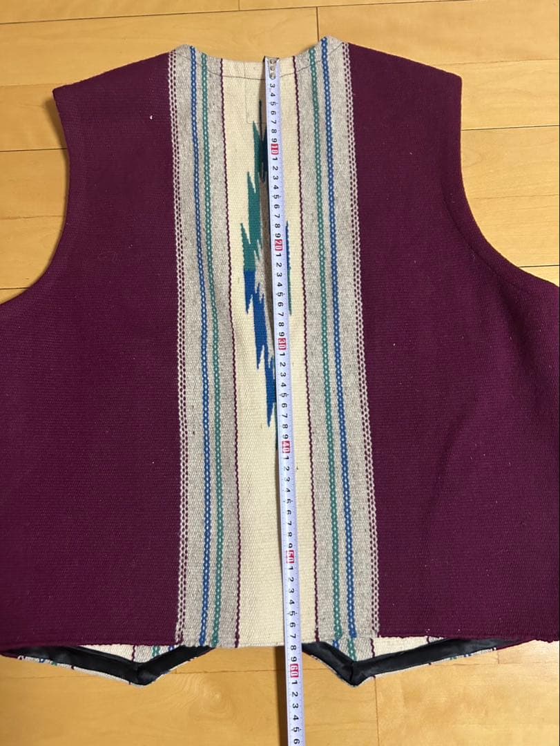 【60s】 Ortega's オルテガ chimayo vest （ボタンなし）