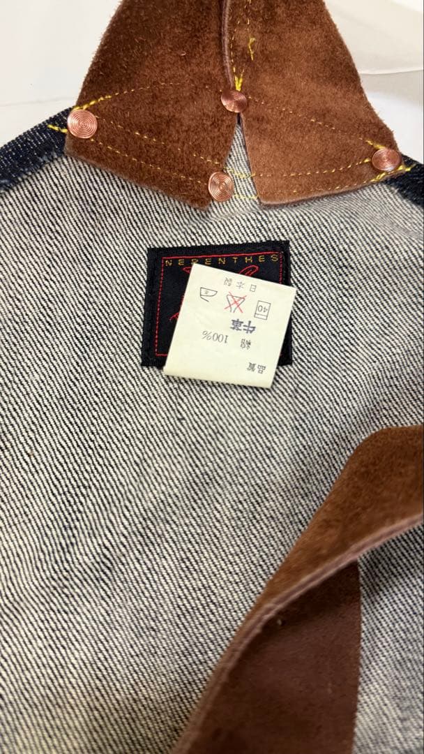 まとめ以外値下げ不可　ネペテンス　牛革　デニム　オーバーオール　サイズM 箱3