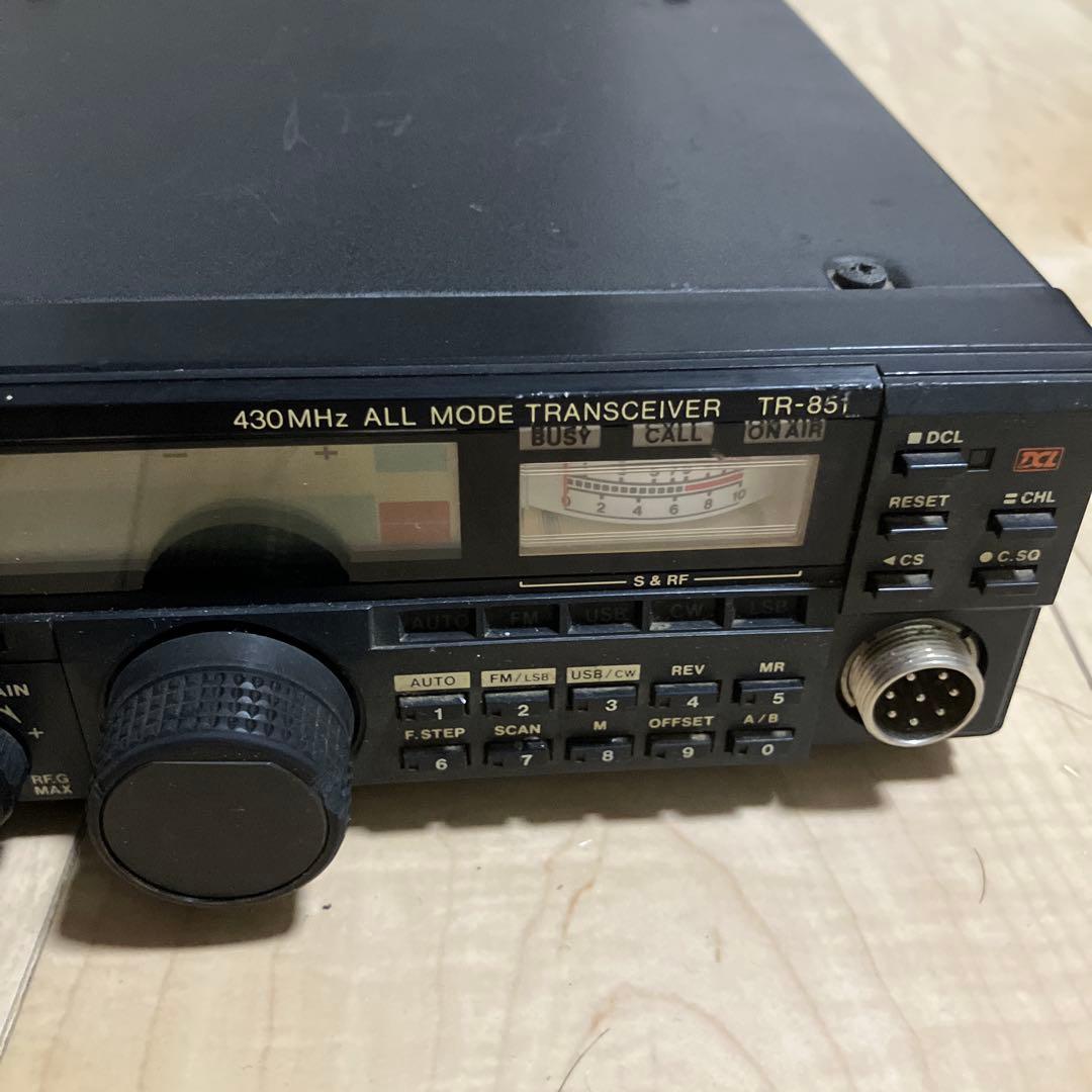 ケンウッド430MHz帯オールモード25WTR-851D（現状渡し）DC電源付き