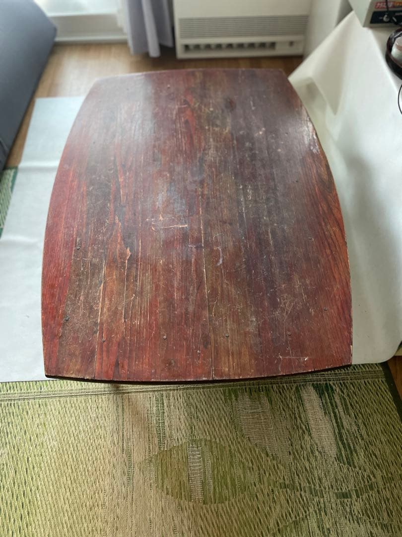 昭和の食卓 天然木 ちゃぶ台 長方形型 折りたたみ式 座卓 書斎 作業用テーブル