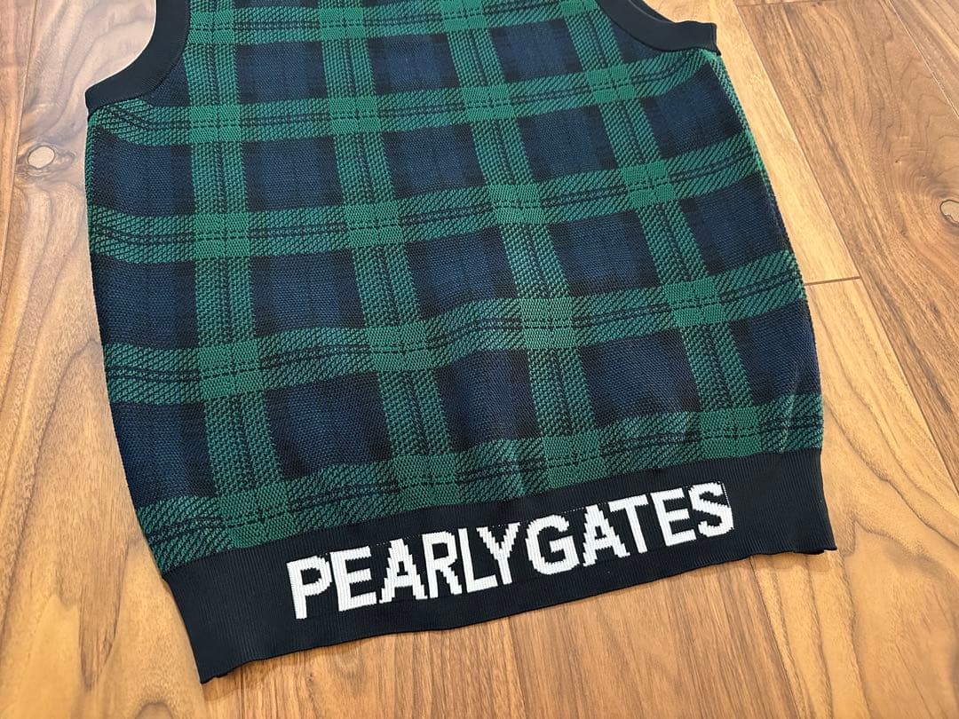 パーリーゲイツ　ベスト　サイズ５　ブラックウォッチ　メンズ