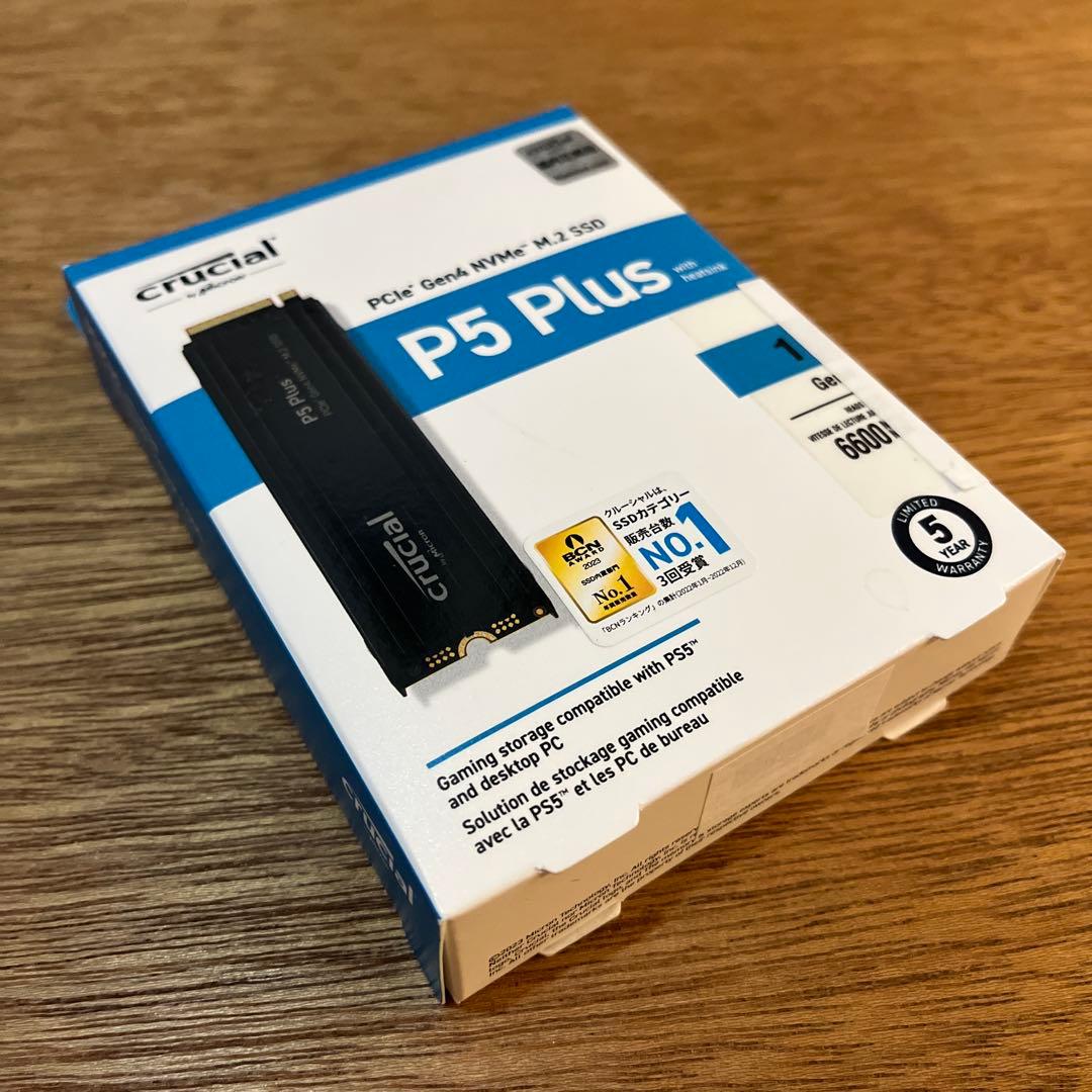 内蔵型SSD crucial P5 Plus 1TB M.2 SSD