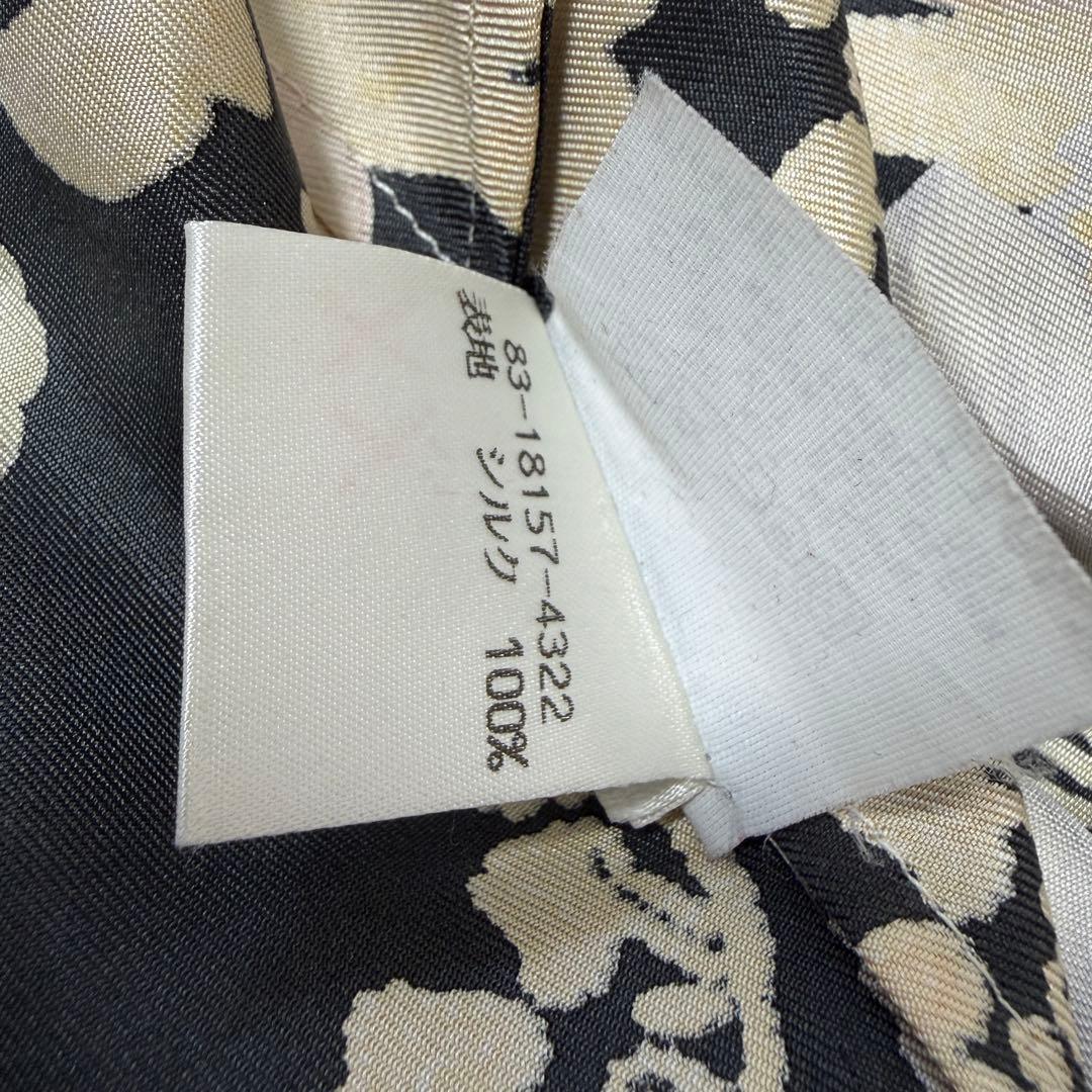 【美品】エトロ　ETRO　シルク100％　総柄ブラウス　サイズ40