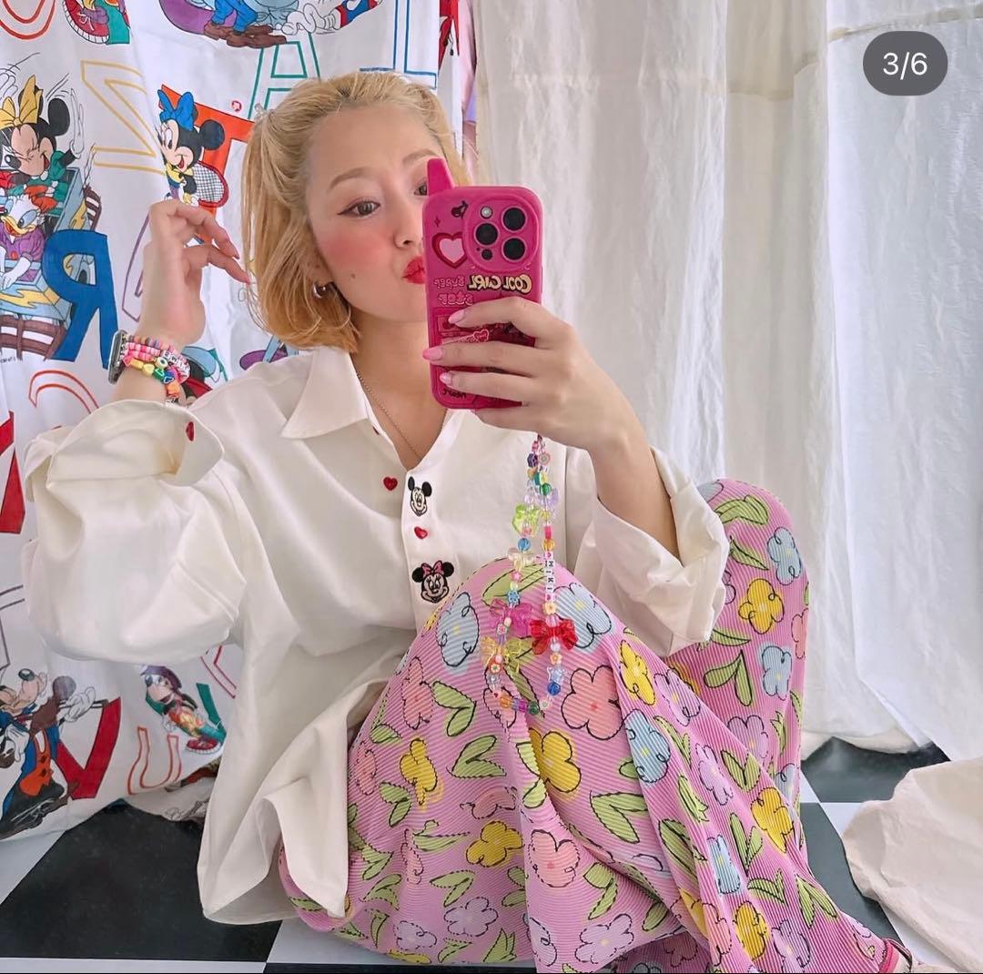 リンクアット MICKEY FRIENDS HEART SHIRT