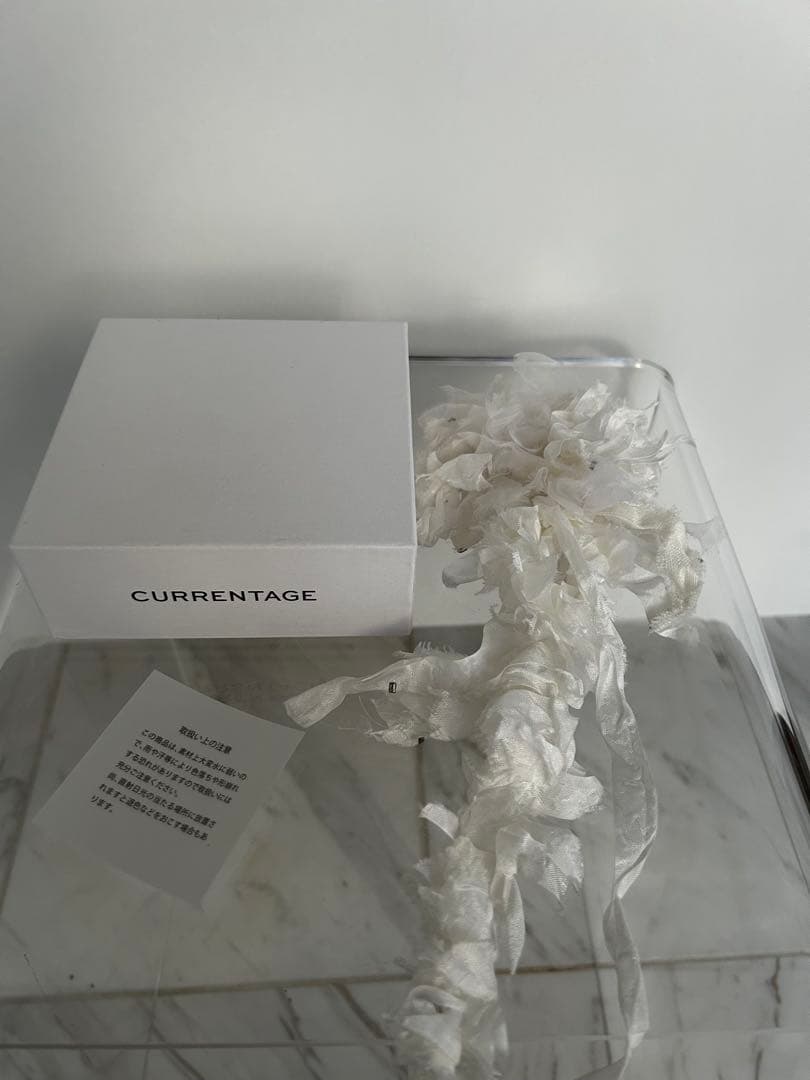 CURRENTAGE/カレンテージ 白コサージュ