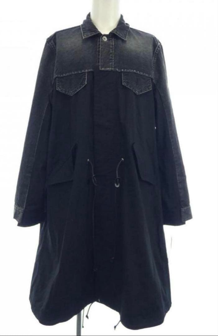 【美品】20AW sacai デニムドッキングコート