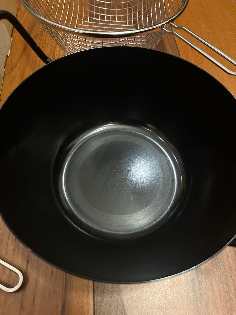 ラバーゼ　揚げ鍋　揚げカゴ　油はね防止　22センチ