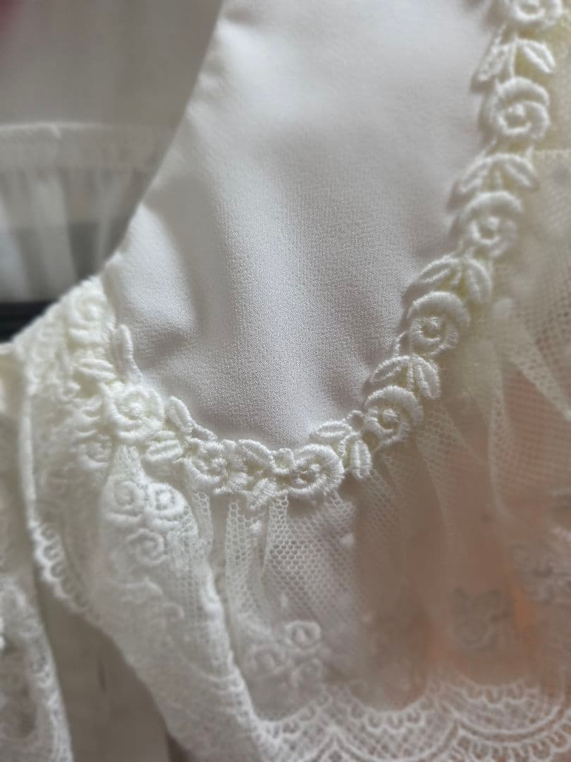 ベイビーザスターズシャインブライト シフォンベビードールブラウス オフ白 難あり