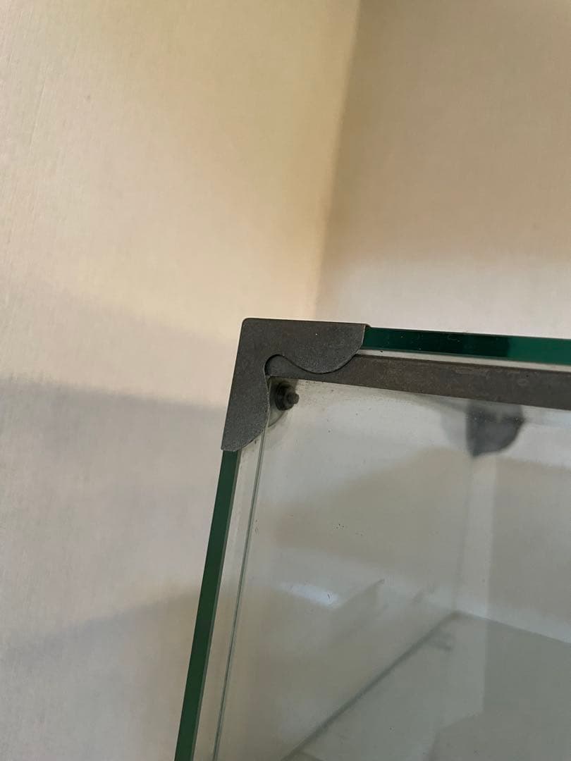 3段 ガラスケース　アンティーク　レトロ