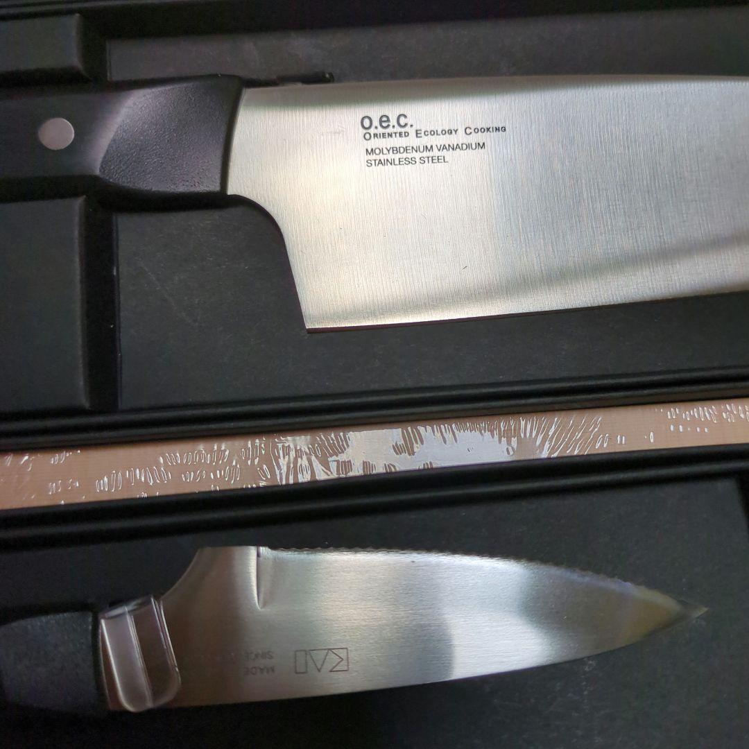 【関孫六　貝印o.e.c. 包丁2本とまな板セット】新品未使用