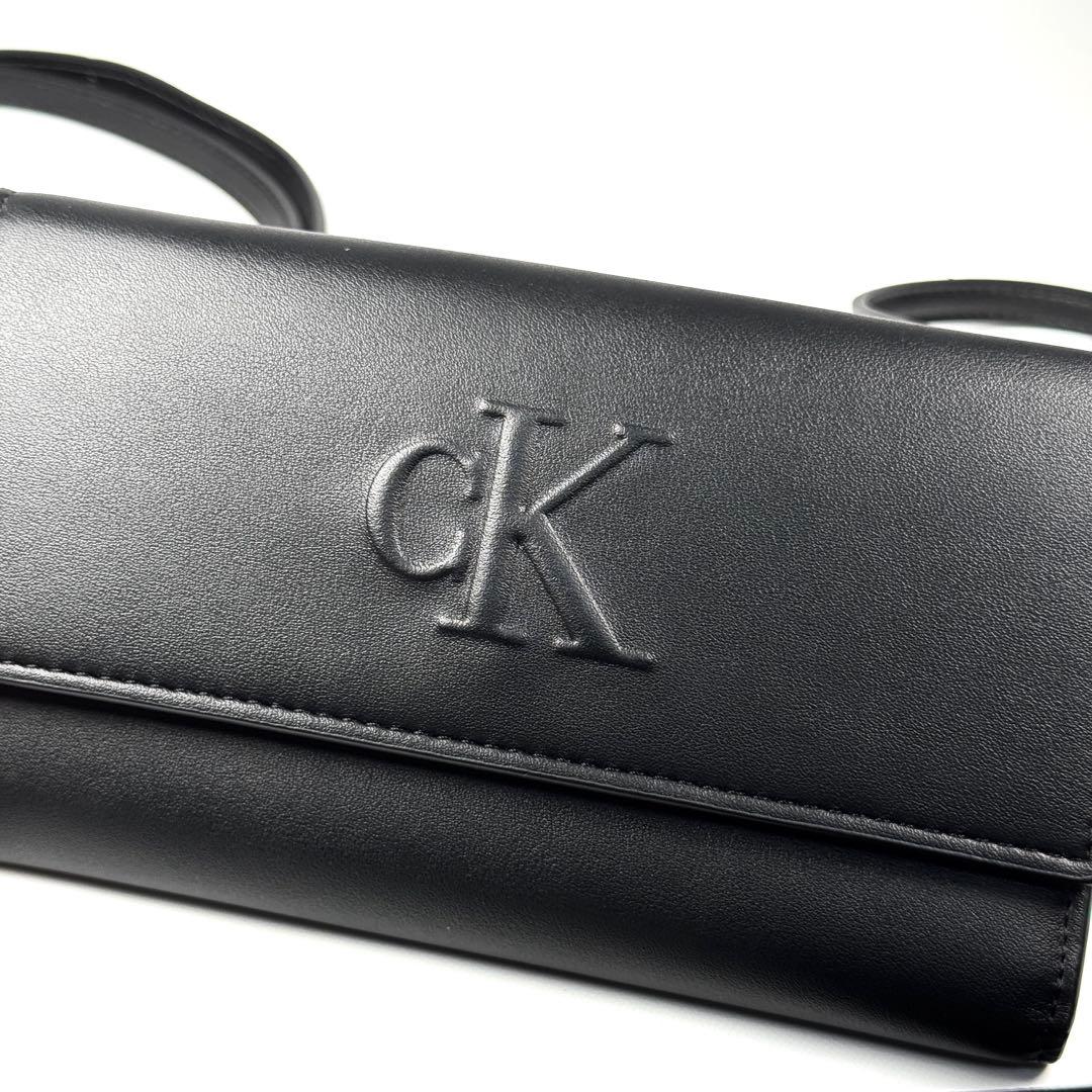 新品未使用   ショルダーバッグ ウォレット CKロゴ