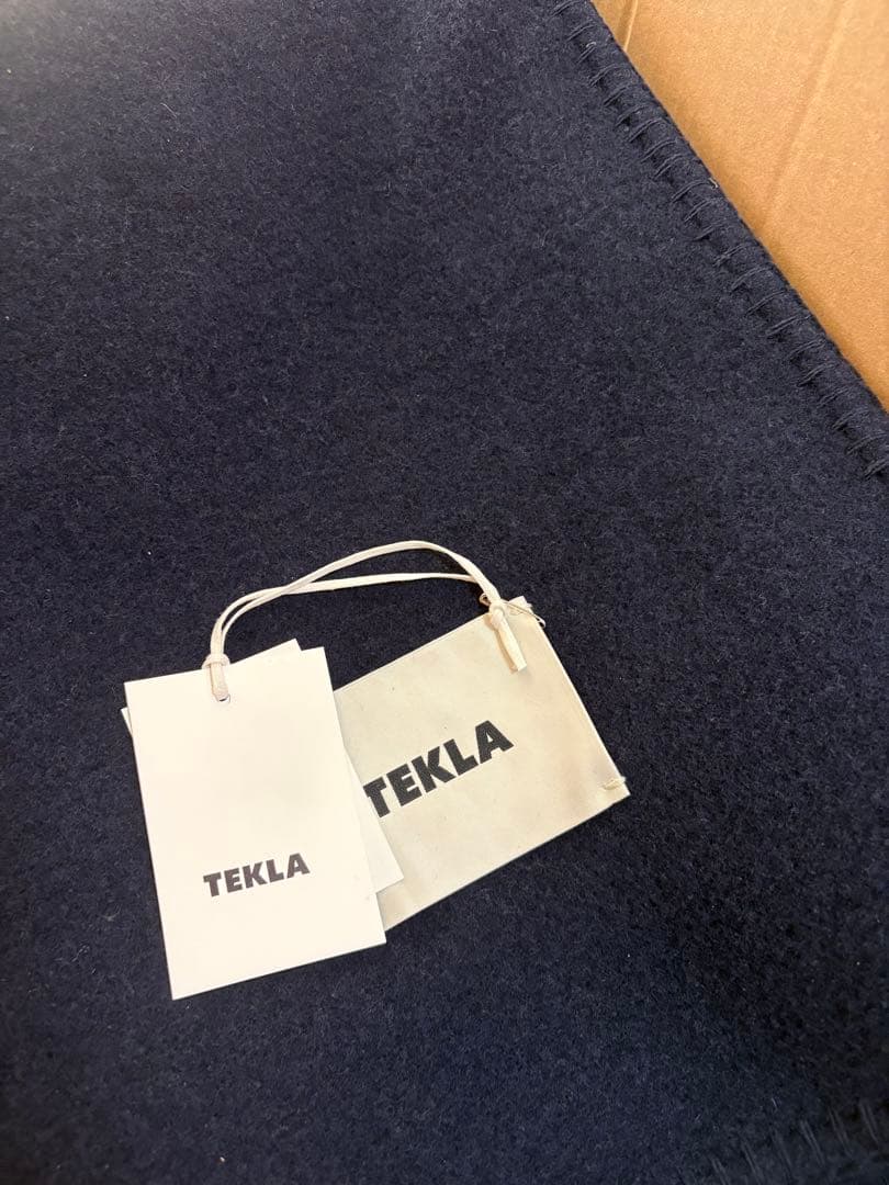 Tekla テクラ ブランケット 130x180cm ネイビー