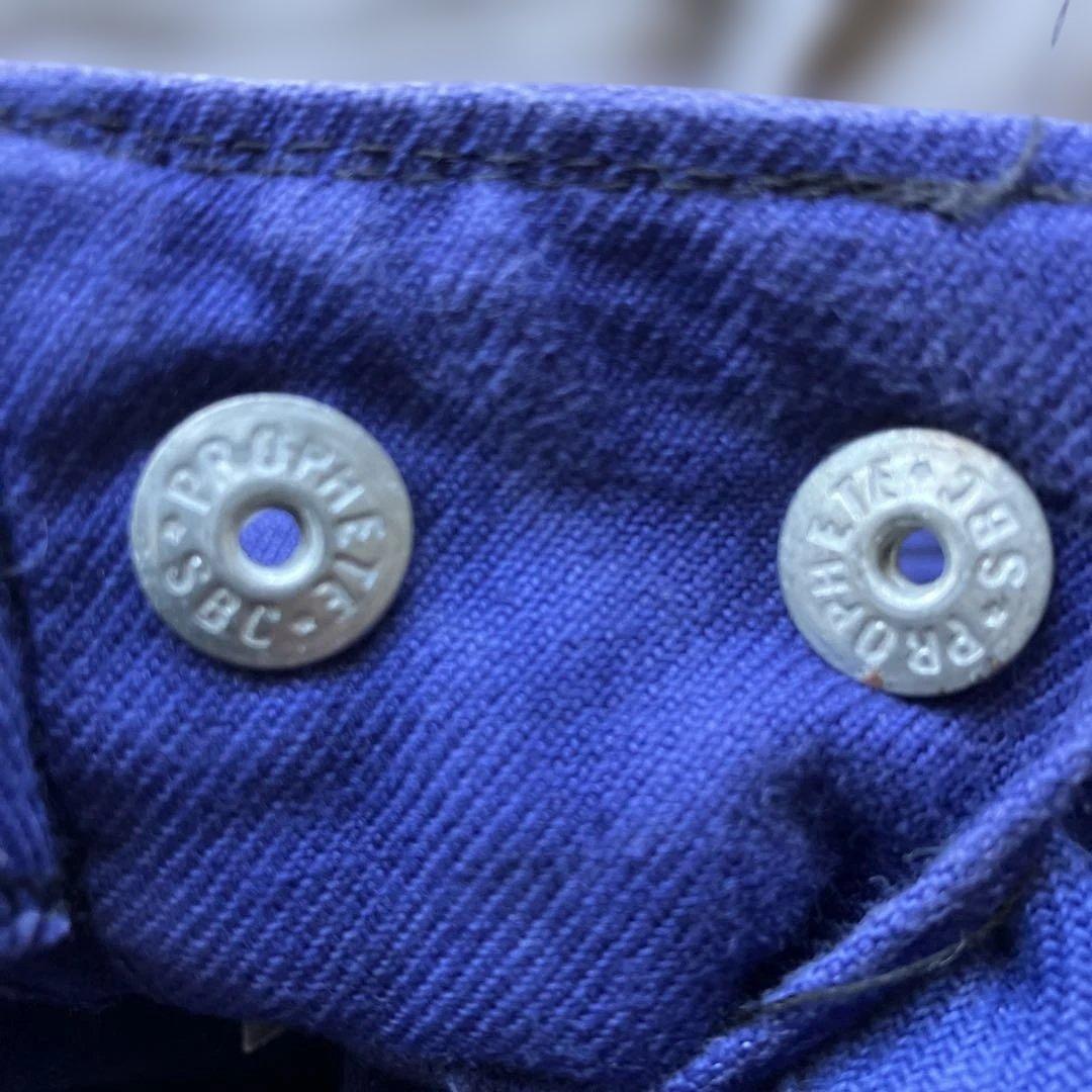 SOLIDA '60ヴィンテージコットンオーバーオールフレンチインクブルー44