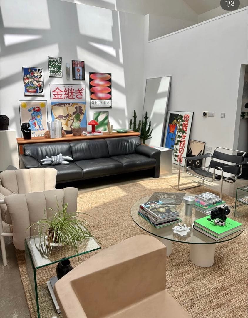 drool ポスター　海外　亀倉雄策　50×70cm フレーム付き