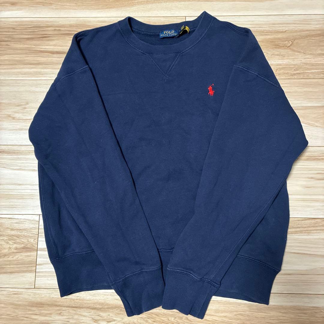 【現行タグ付】POLO RALPH LAUREN ネイビー スウェット サイズM