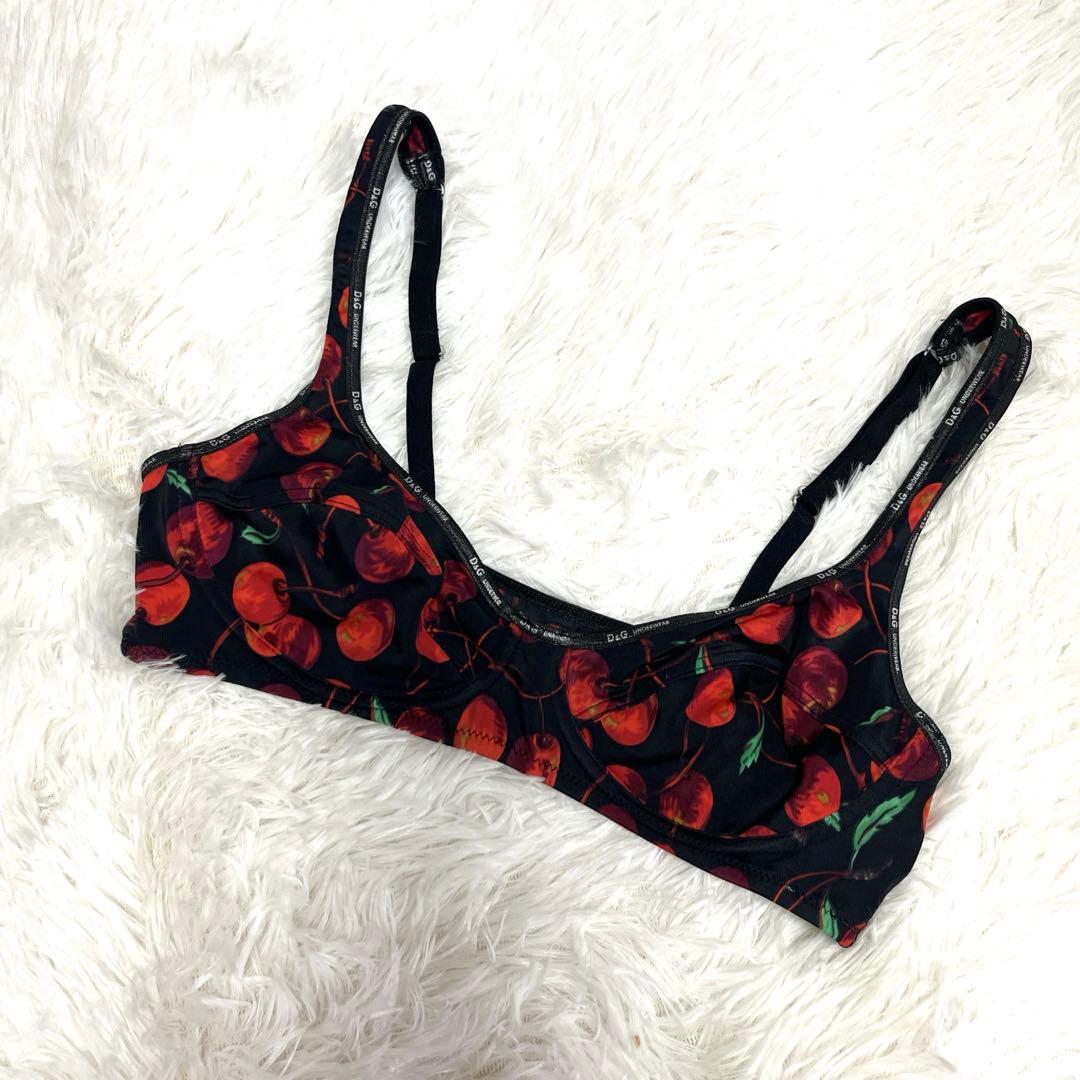 D&G ドルチェ&ガッバーナ　チェリー柄ブラレット　新品未使用　S レア