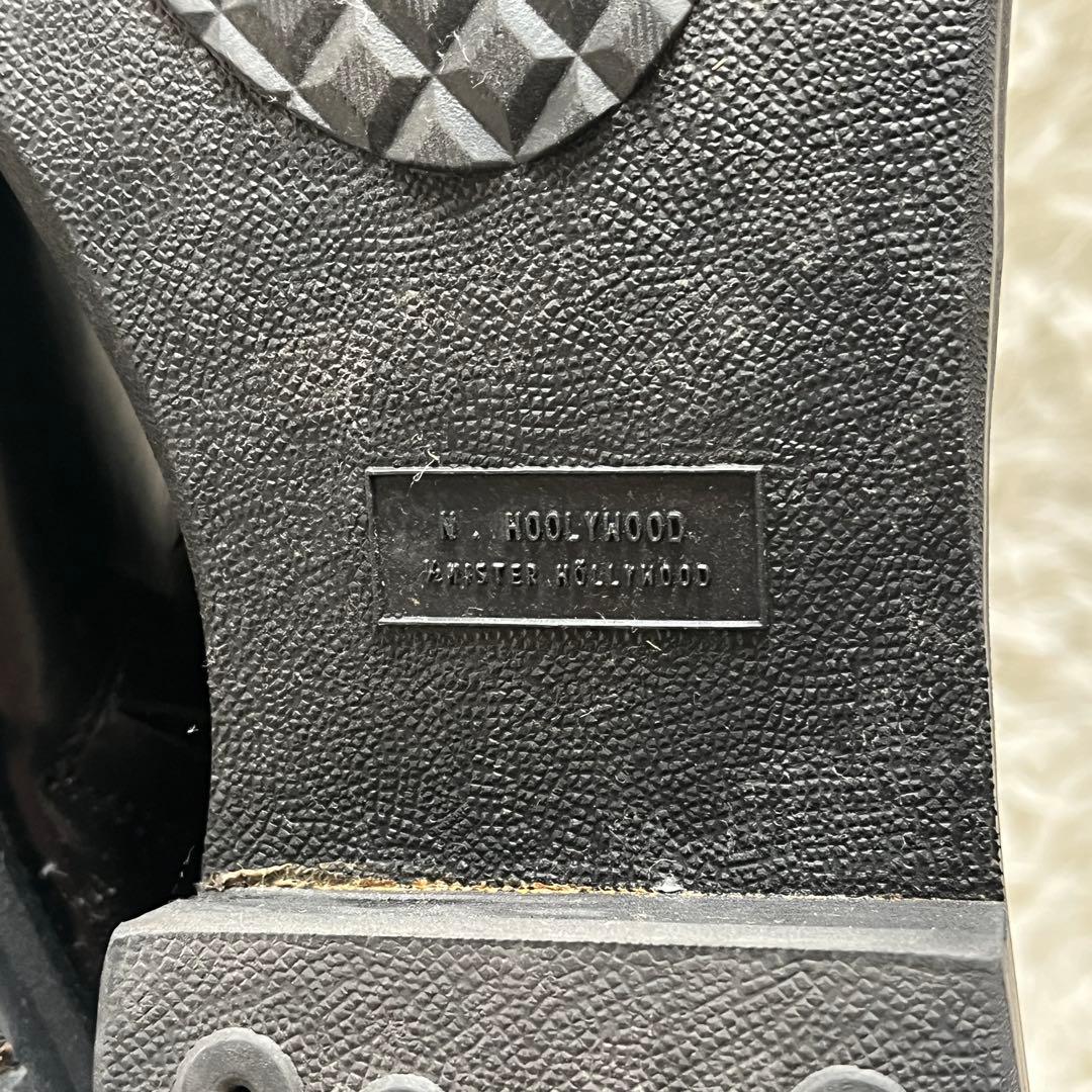 未使用級✨N.HOOLYWOOD ウエスタンブーツ　サイドジップ　ブラック