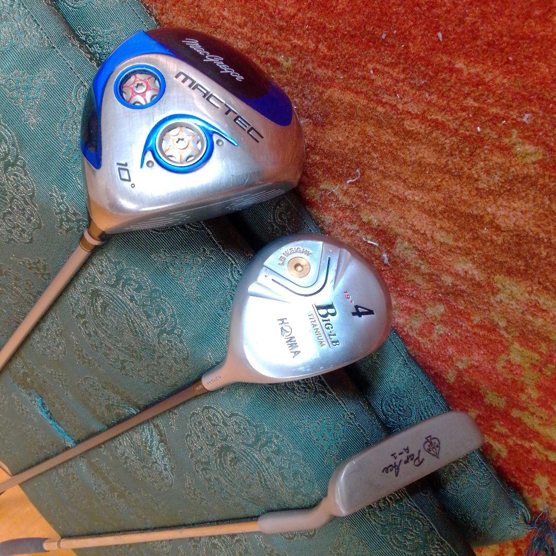 【初心者セット】 ゴルフバッグ一式 ドライバー アイアンセット HONMA