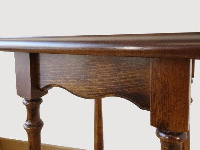 カリモク　コロニアル　花台　サイドテーブル　USED