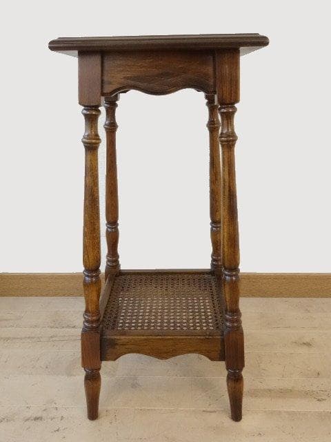 カリモク　コロニアル　花台　サイドテーブル　USED