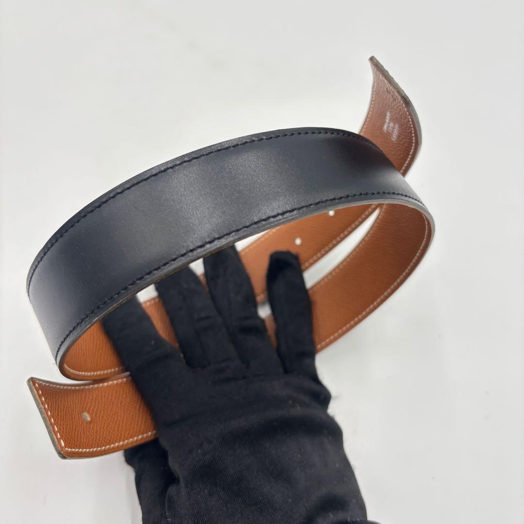 【極美品】HERMES エルメス リバーシブル レザー ベルト ウエスト65