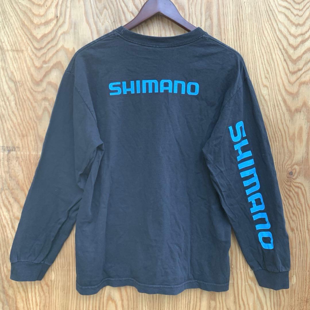 SHIMANO★シマノ★両面プリント★袖プリント★長袖★ロンT★フィッシング★M