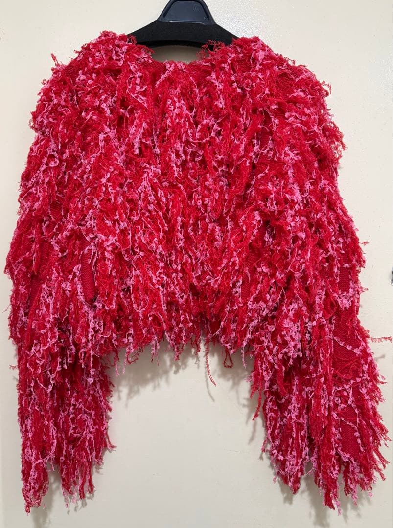 PRANK PROJECT 赤 フリンジカーディガン