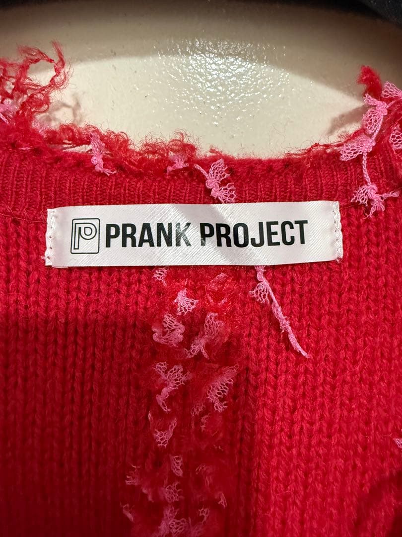 PRANK PROJECT 赤 フリンジカーディガン