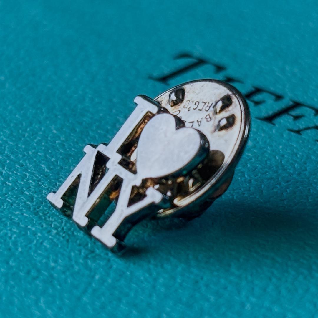 美品★ティファニー ピンブローチ I♡NY アイラブニューヨーク SV925