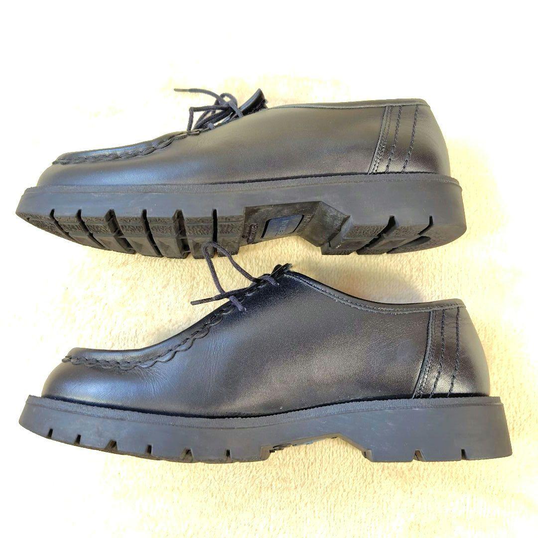 極美品 クレマン パドロール チロリアンシューズ モカシン ブラック 40 革靴