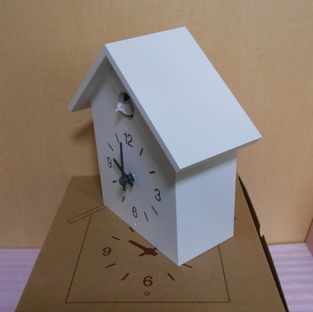 無印良品　鳩時計 大 ホワイトW－１１
