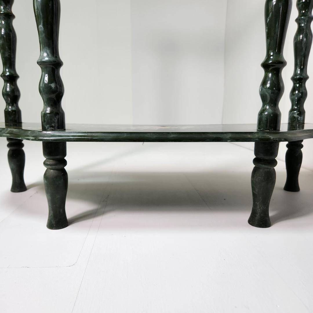 花柄ペイント アンティーク風コンソールテーブル 洋風クラシック家具