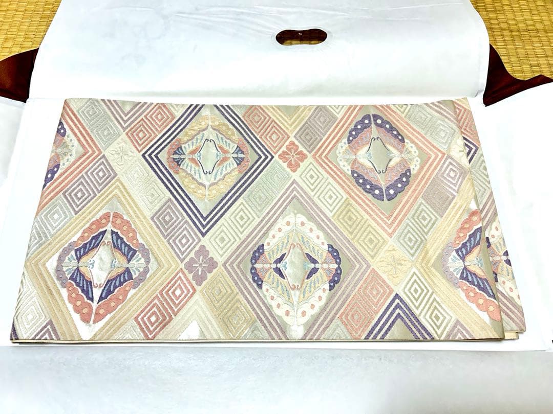 【美品】訪問着　袋帯　結婚式　水色