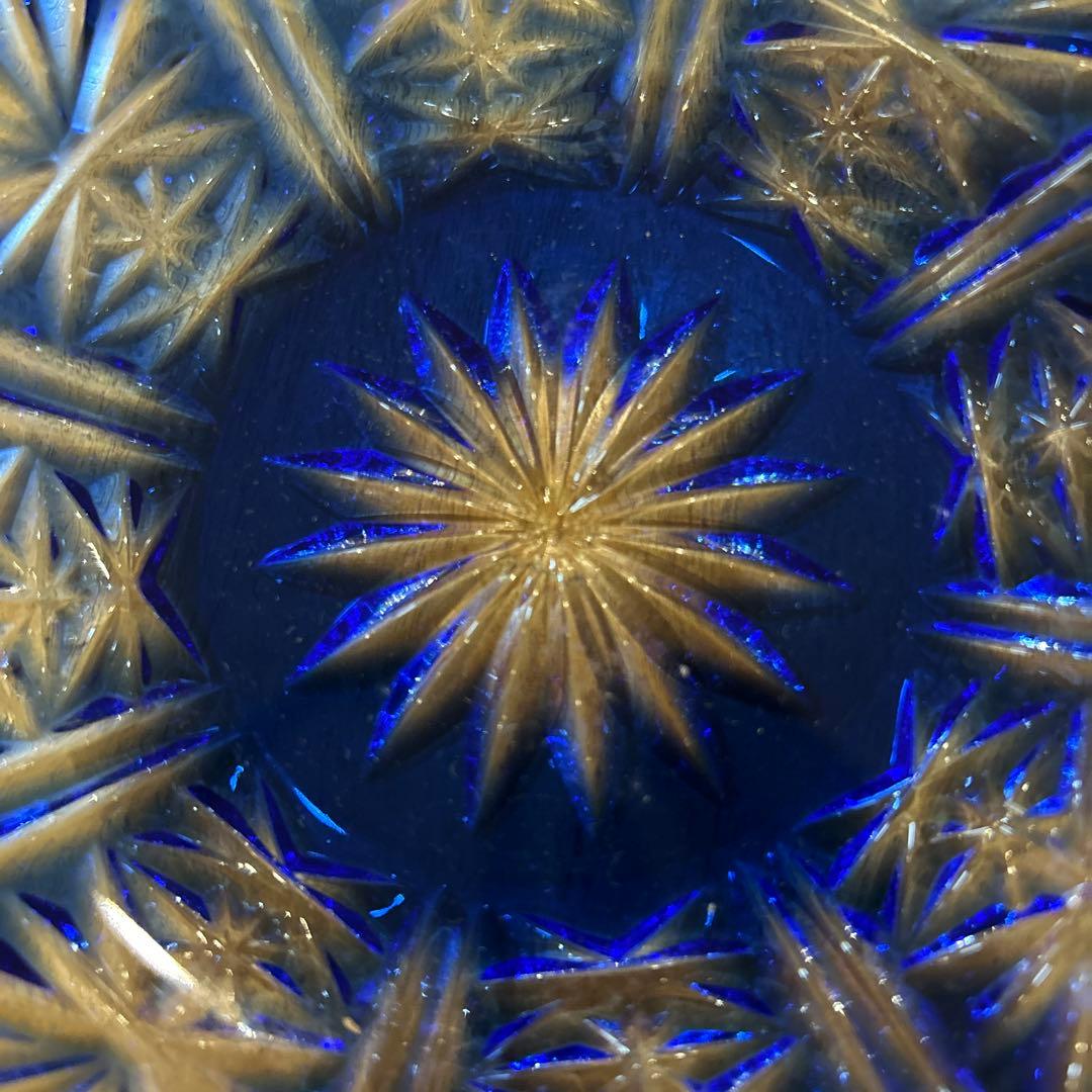 クリスタルダルク　ハンドカット　クリスタルガラス　ディッシュ　5枚　(全10枚)