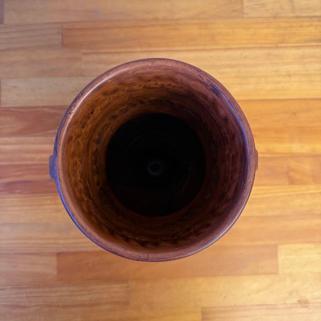 【アンティーク】陶器 ギリシャ製 壺 花瓶 フラワーベース 古道具 ブロカント