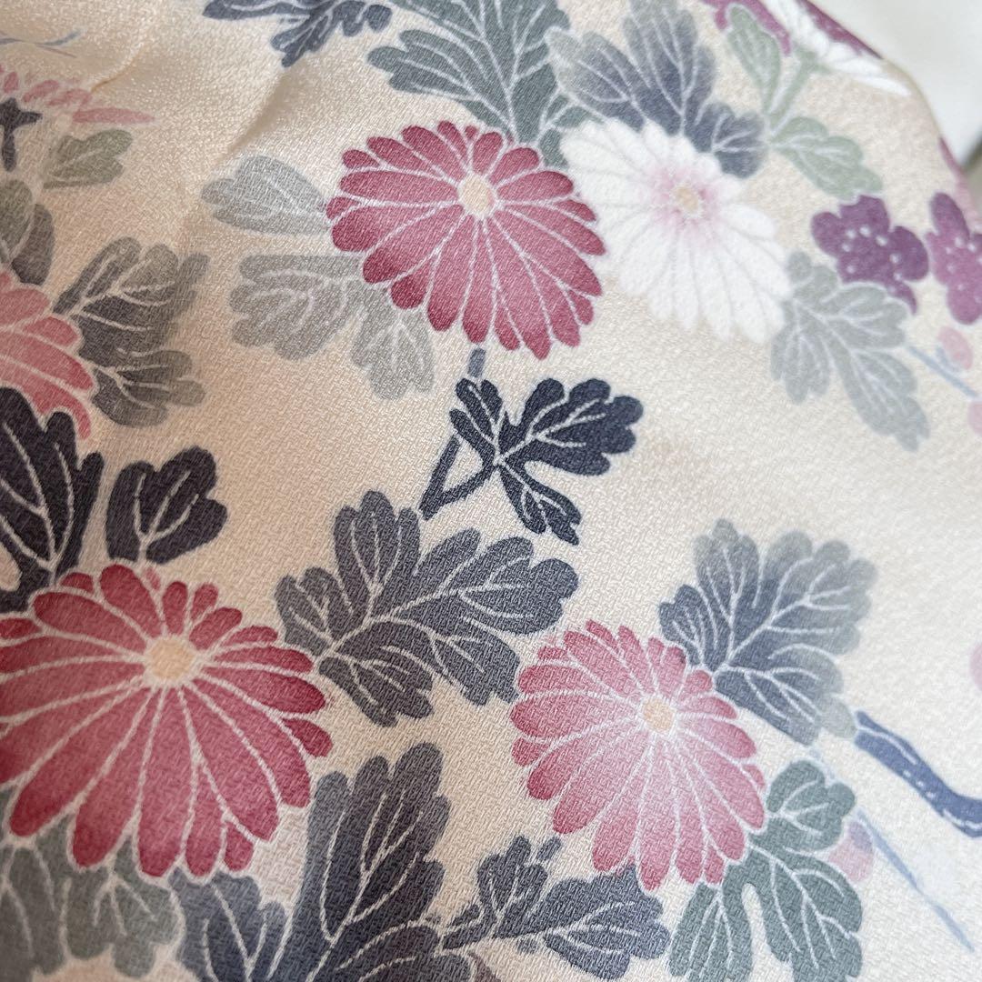 訪問着　フルセット　友禅　菊と梅　儚さ　入学式　卒業式　着物　H6