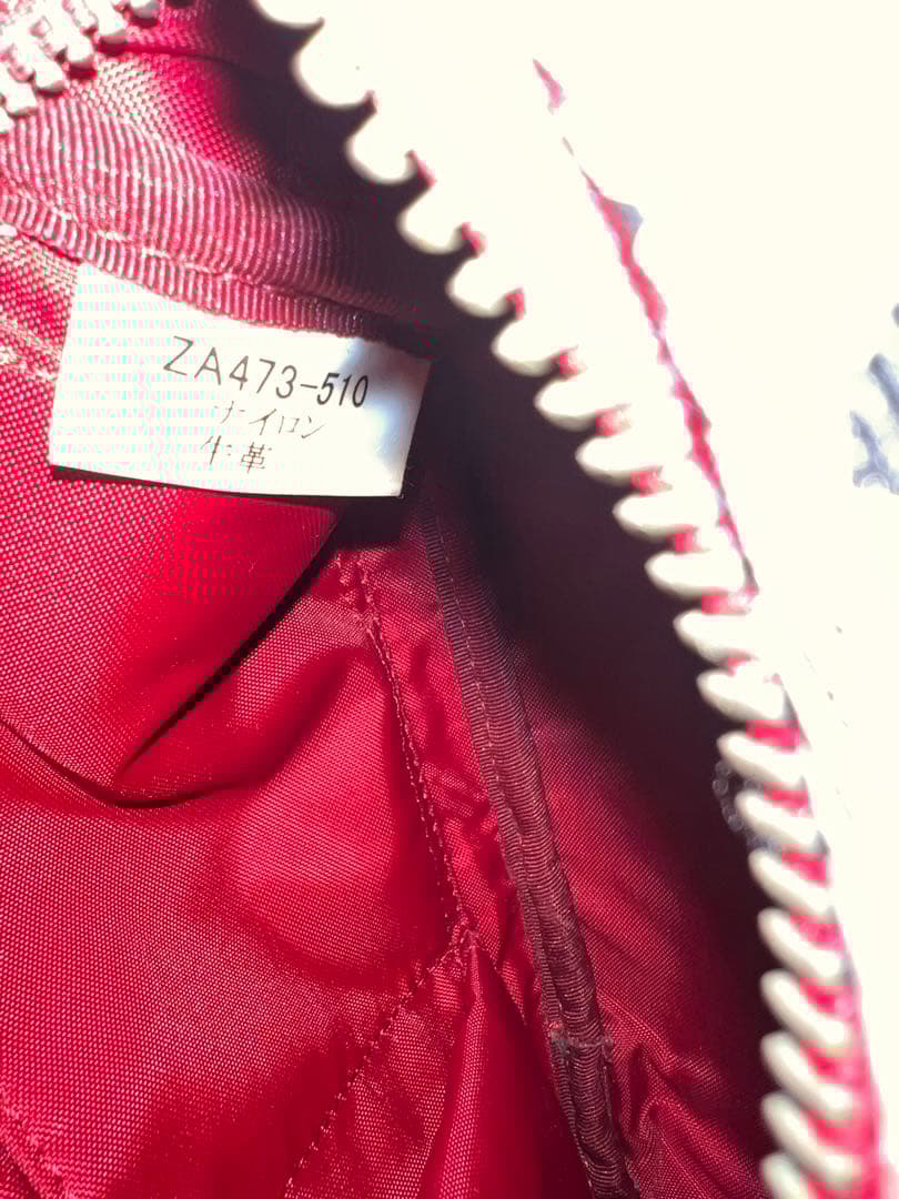 BURBERRY チェック柄ショルダーバッグ ベージュ/レッド