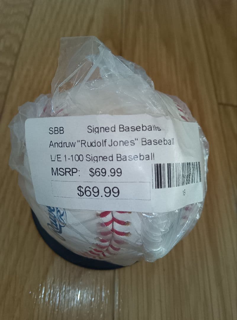 アンドリュー・ジョーンズ　直筆サイン入りボール Andruw Jones