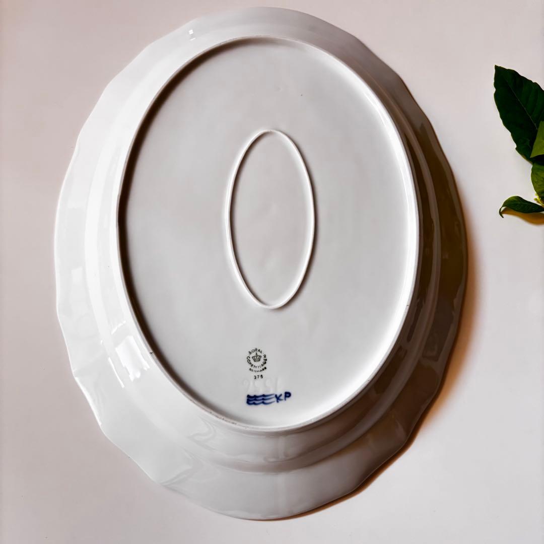 極美品　ロイヤルコペンハーゲン　ブルーフラワー　オーバル　大皿　北欧　デンマーク