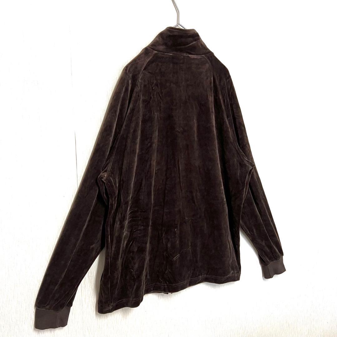 【人気のベロア‼️】adidas ジャージトラックジャケット O ブラウン 古着