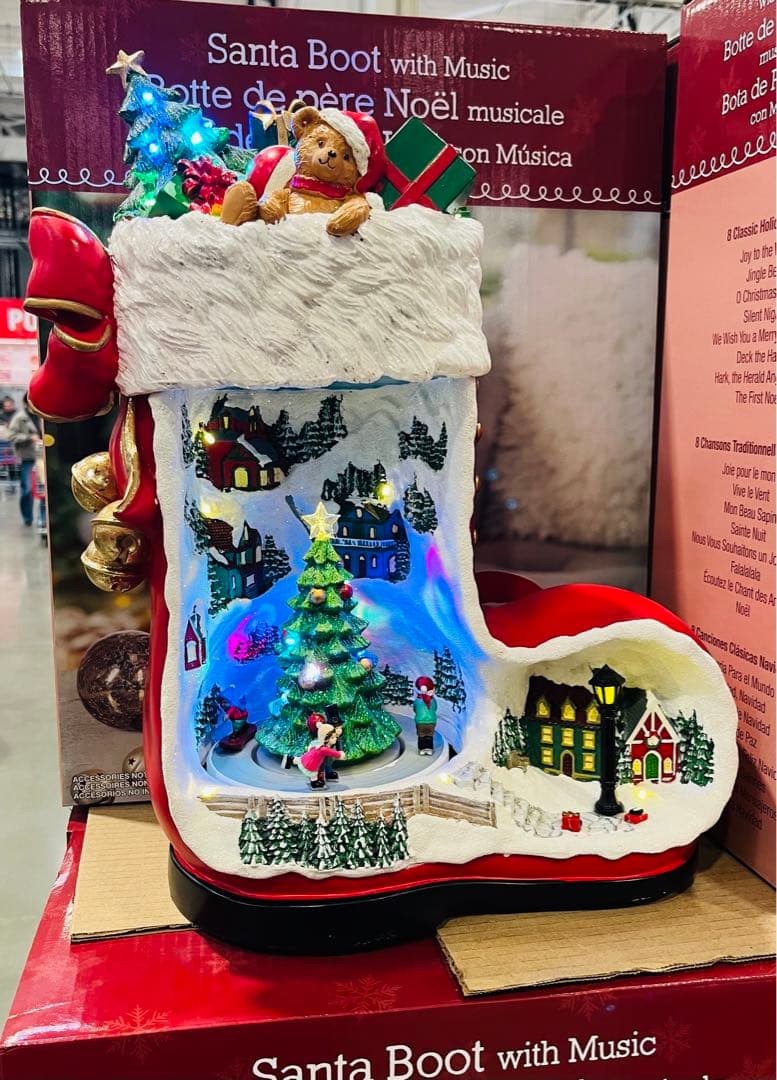 コストコ　クリスマス ブーツ型 デコレーション 8曲入り
