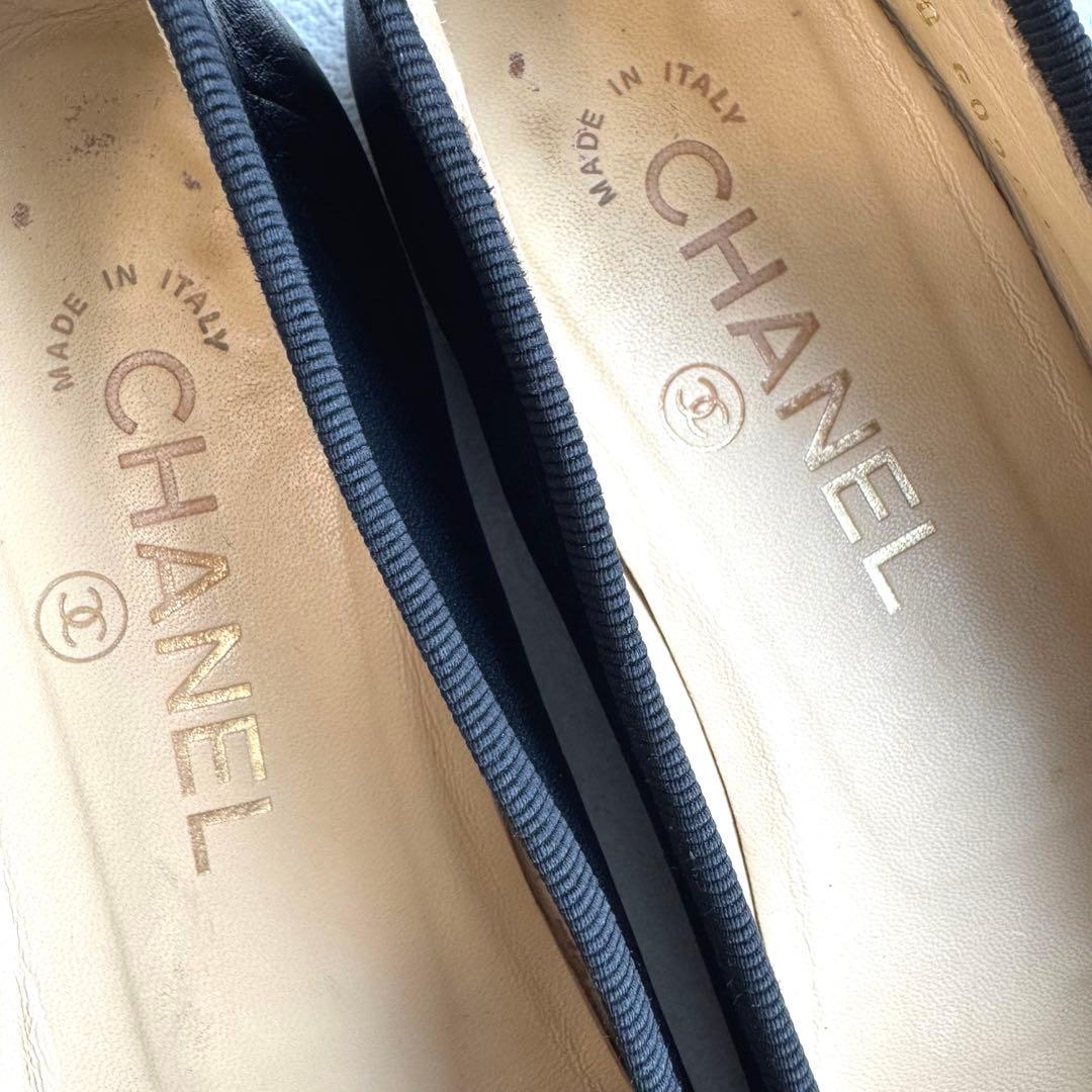 CHANEL シャネル バレリーナ パンプス ココマーク フラットシューズ 36