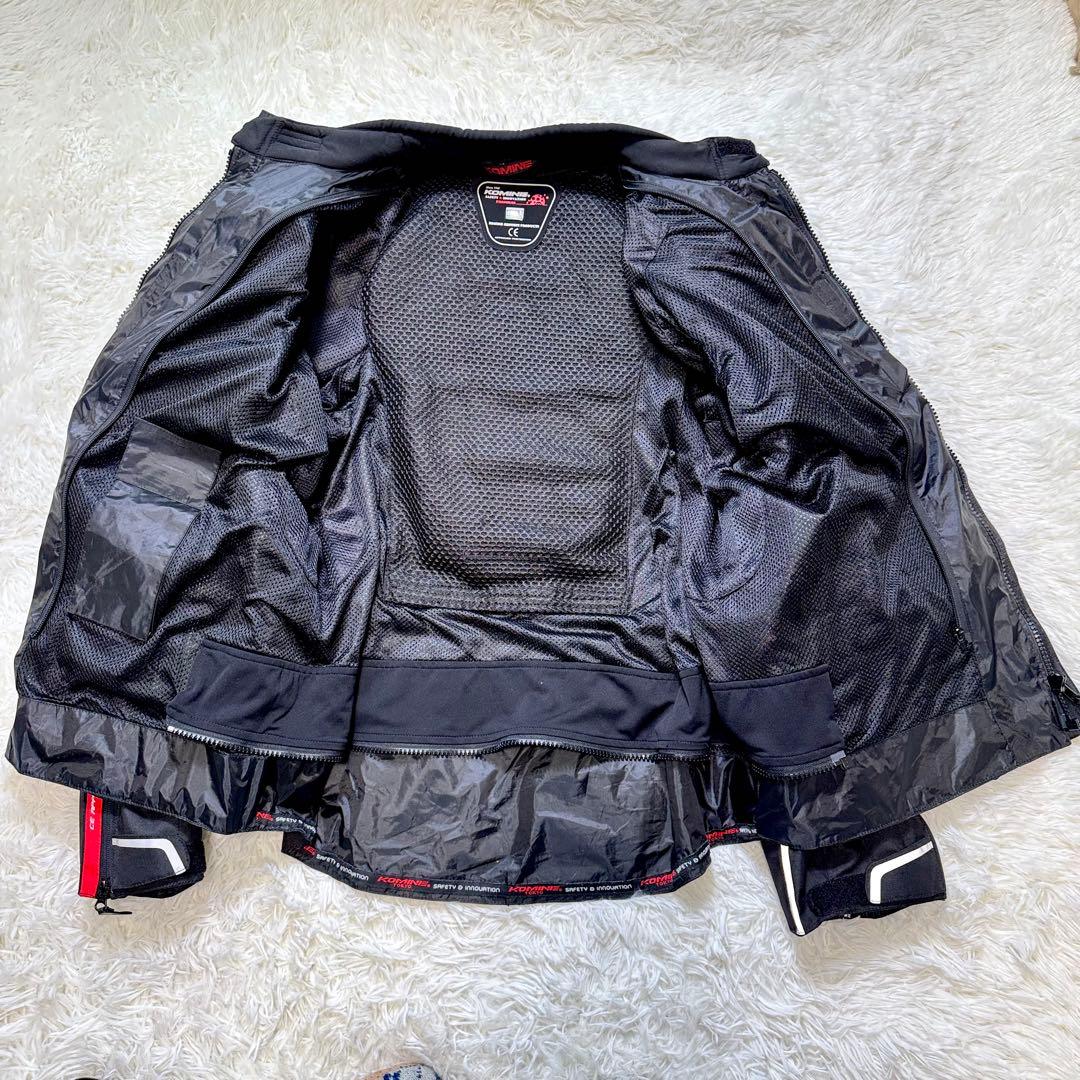 極美品✨コミネ ビッグサイズ！JK-597 オールシーズン プロテクター 黒