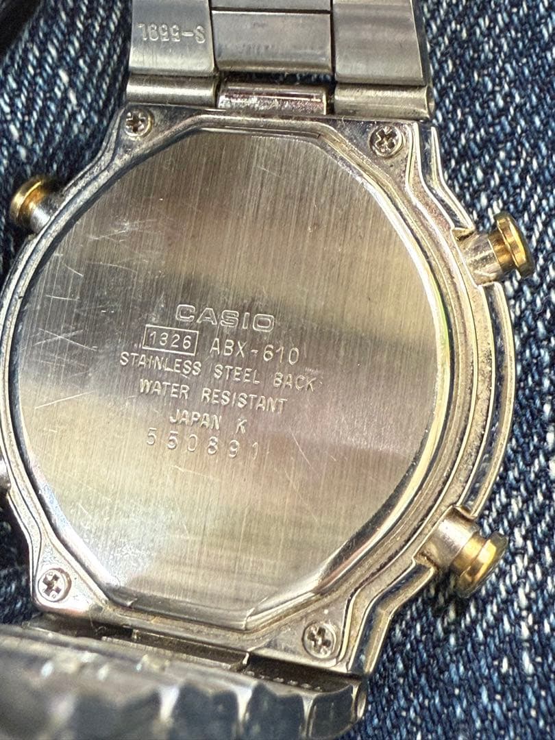 【希少・電池交換済み】カシオ／ツインセプト ワールドタイム ABX-610／QZ