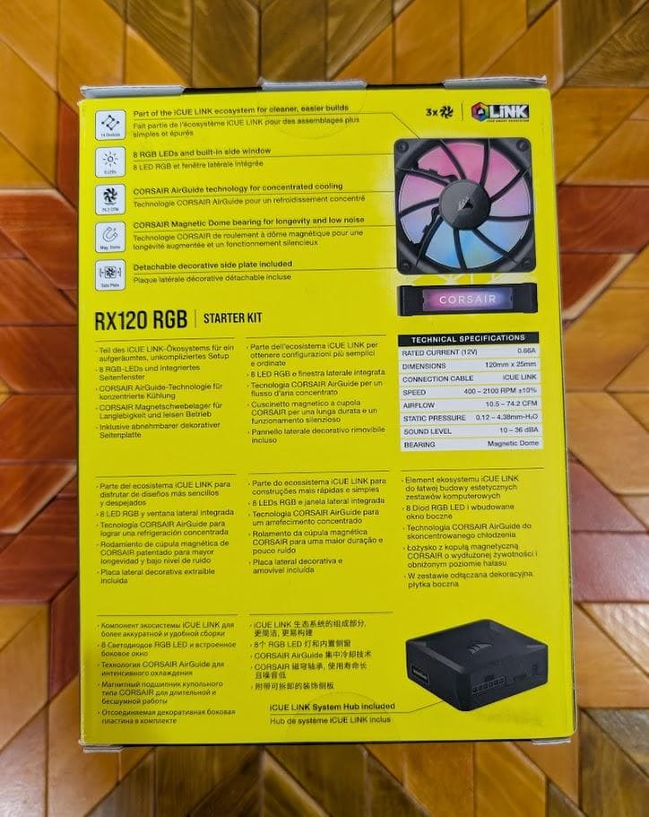 CORSAIR iCUE LINK RX120 RGB スターターキット