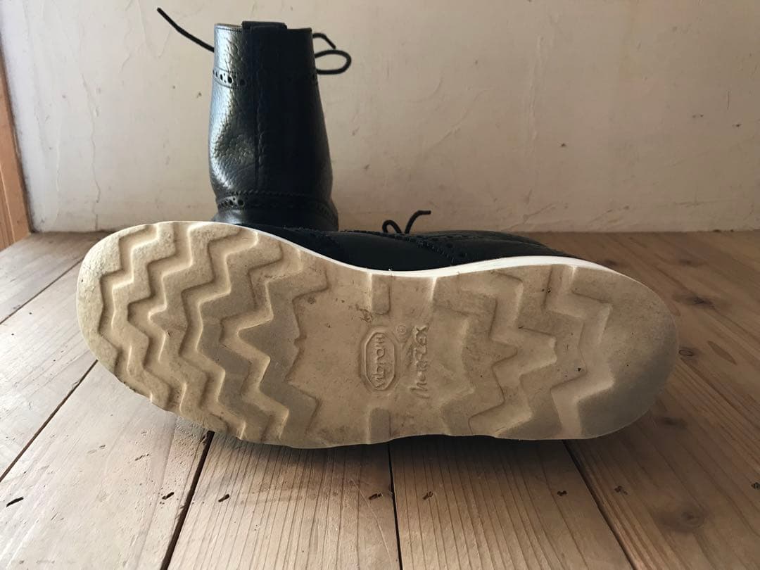 e coxジョージコックス9イギリス製ウィングチップブーツvibram