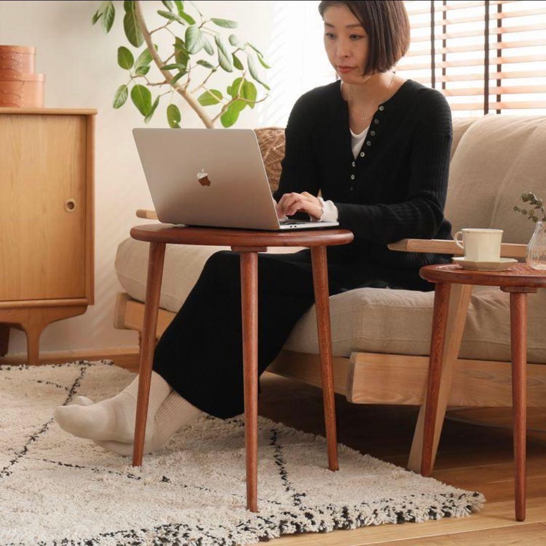 Re:CENO product ネストテーブル ラタンミックス ブラウン