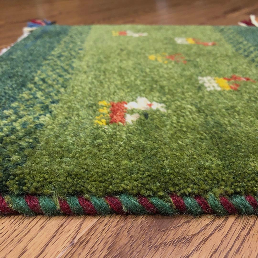 ペルシャギャッベ (ギャベ) チェアマット 椅子の座布団 No.11390