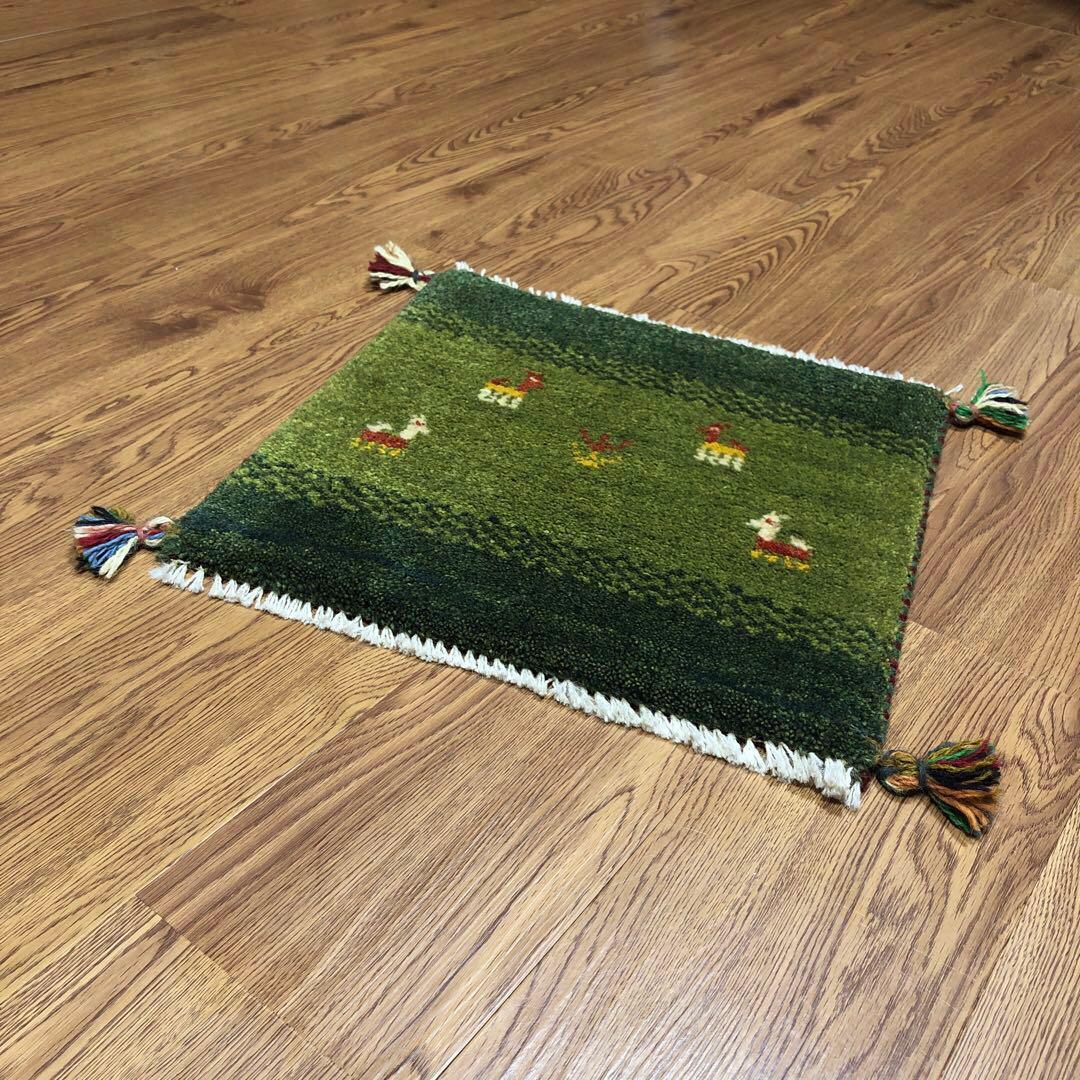 ペルシャギャッベ (ギャベ) チェアマット 椅子の座布団 No.11390