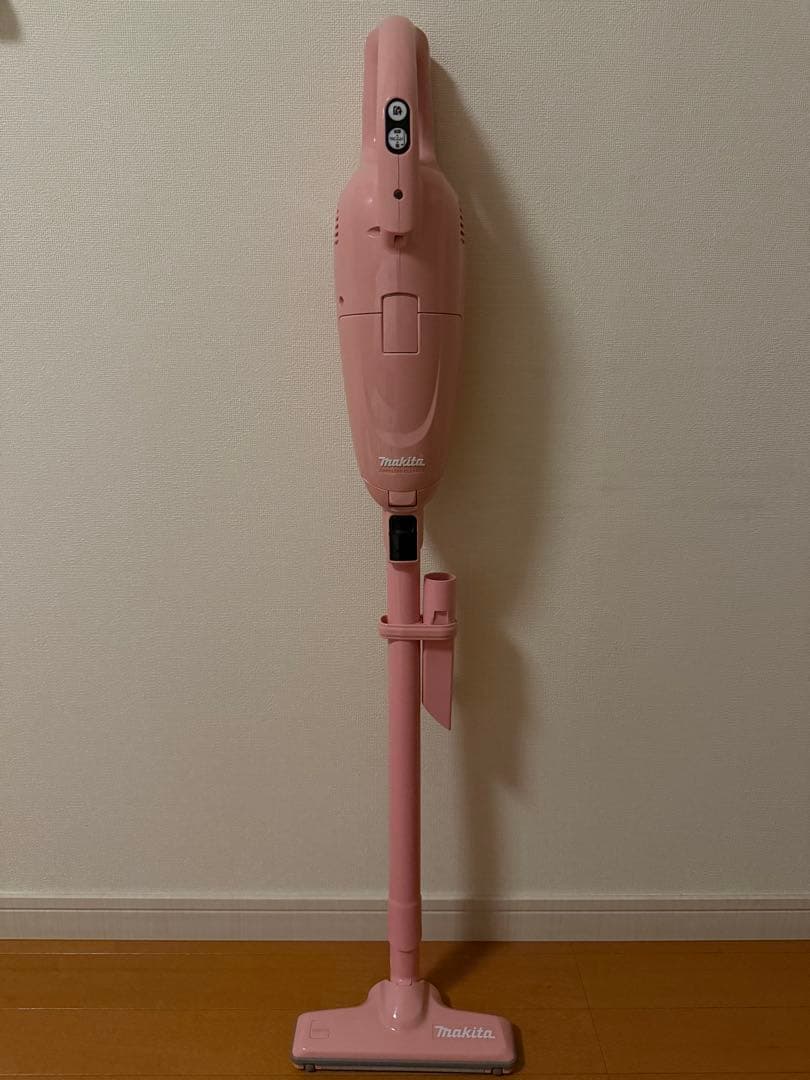 マキタ　コードレス掃除機　コードレスクリーナー　ピンク　スタンド付き